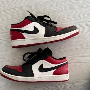 Jordan Men's Red and Black Athletic Sneakers